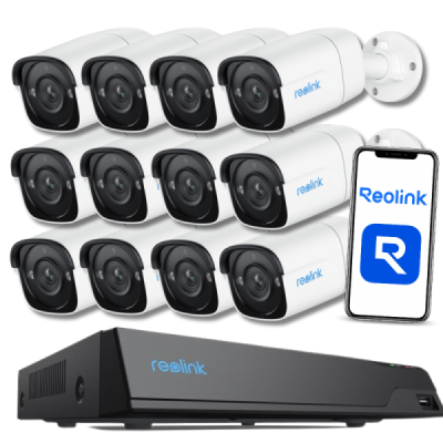 ZESTAW DO MONITORINGU IP REOLINK 12x KAMERA IP 5MP REOLINK P320 + REJESTRATOR NVS16 + DYSK 4TB / KIT4 ZESTAW DO MONITORINGU IP REOLINK 12x KAMERA IP 5MP REOLINK P320 + REJESTRATOR NVS16 + DYSK 4TB / KIT4