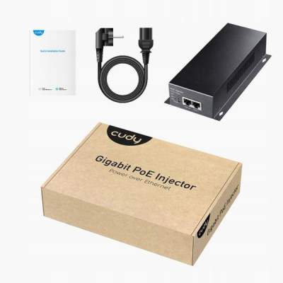 Zasilacz PoE POE+ injector 90W Gigabitowy Plug&Play CUDY POE350 Zasilacz PoE POE+ injector 90W Gigabitowy Plug&Play CUDY POE350