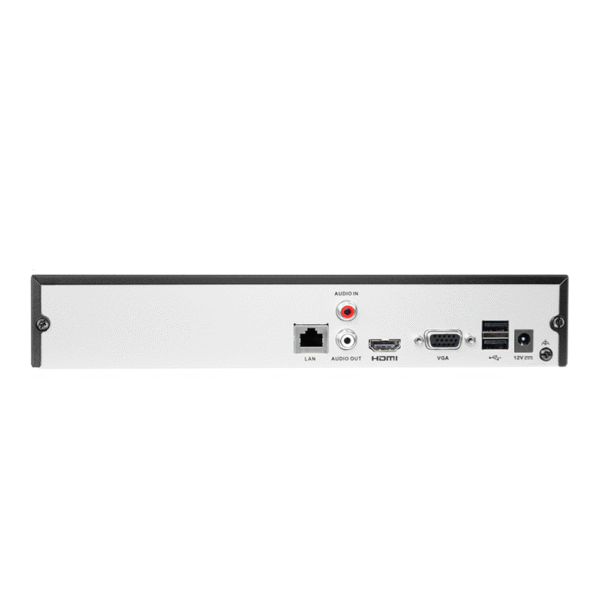 Rejestrator HiLook NVR-8CH-5MP z tyłu