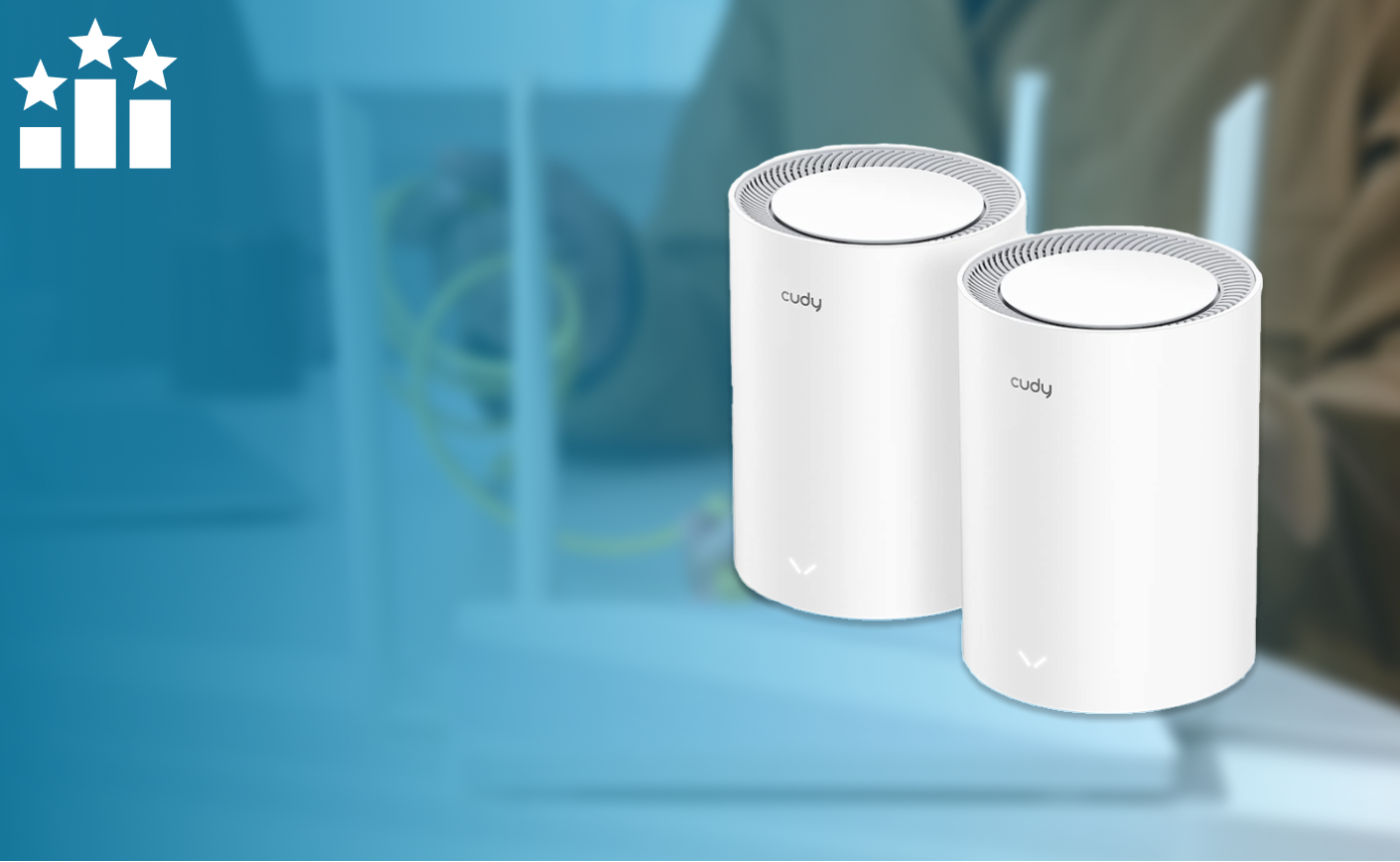 Biały router Wi-Fi do domu