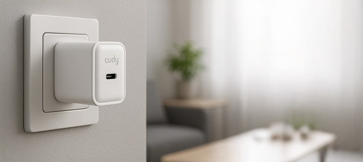 Ładowarka Cudy CH20 w gniazdku