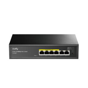 Switch PoE Cudy FS1006P frontem na białym tle