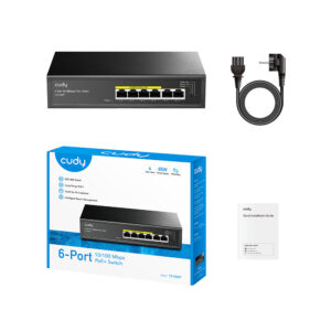 Switch PoE Cudy FS1006P zestaw