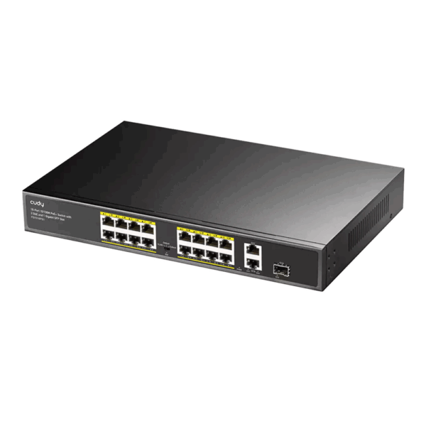 Switch Cudy FS1018PS1 na białym tle