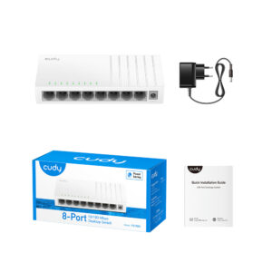 Switch Cudy FS108D zestaw