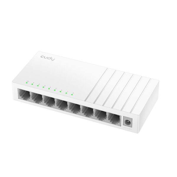 Switch Cudy FS108D skierowany w lewo
