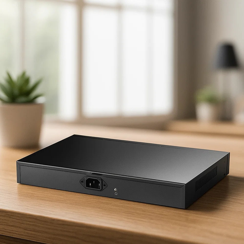 Switch Cudy GS1026PS2 w pokoju na komodzie