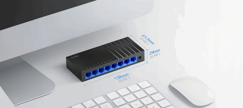 Switch Cudy GS108D wymiary