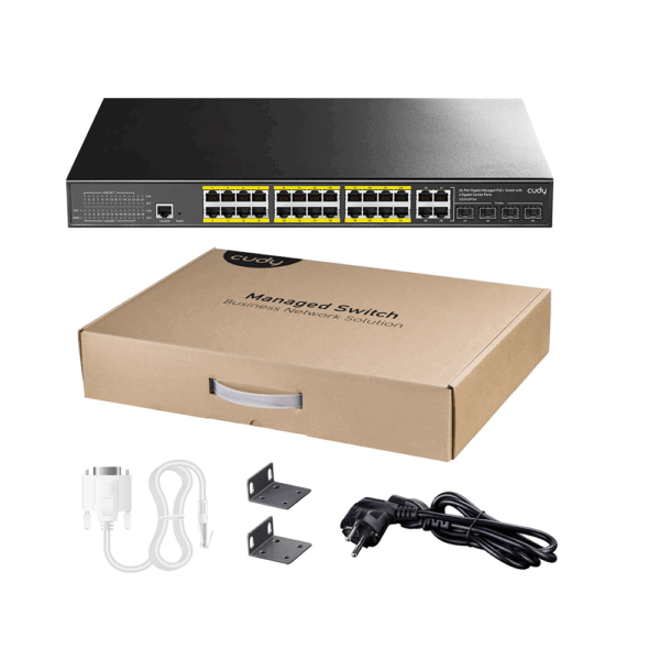 Switch Cudy GS2028PS4-400W zestaw