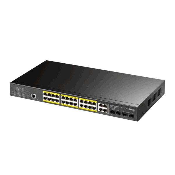 Switch Cudy GS2028PS4-400W skierowany w lewo