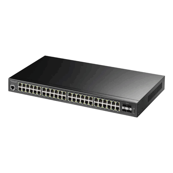 Switch Cudy GS2048PS4-720W skierowany w lewo
