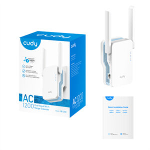 Wzmacniacz Wi-Fi Cudy RE1200 zestaw