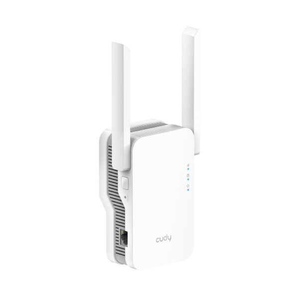 Wzmacniacz Wi-Fi Cudy RE1800 skierowany w prawo