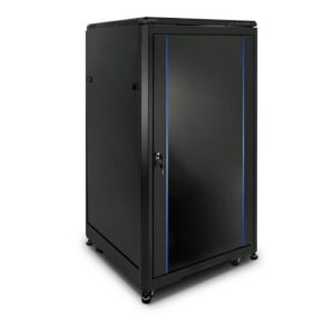 Szafa RACK 27U 600x1000 stojąca RL-6027SR zamknięta na klucz