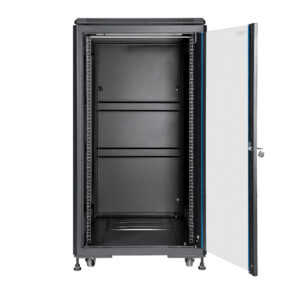 Szafa RACK 22U 600x600 stojąca RL-6622SR otwarta