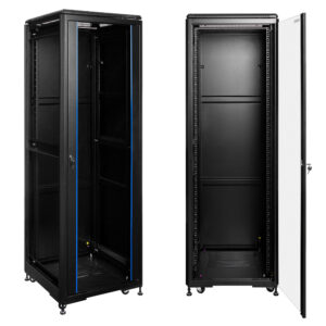 Szafa RACK 41U 600x600 eco stojąca RL-6641SRE przód i bok