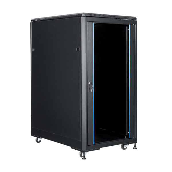 Szafa RACK 15U 600x800 stojąca RL-6815SR na białym tle