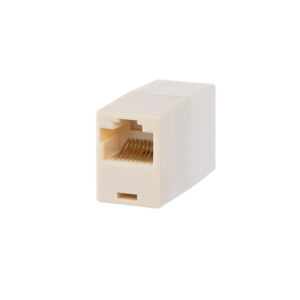 Łącznik beczka RJ45 kat. 5e RL-WTGG5E białe tło