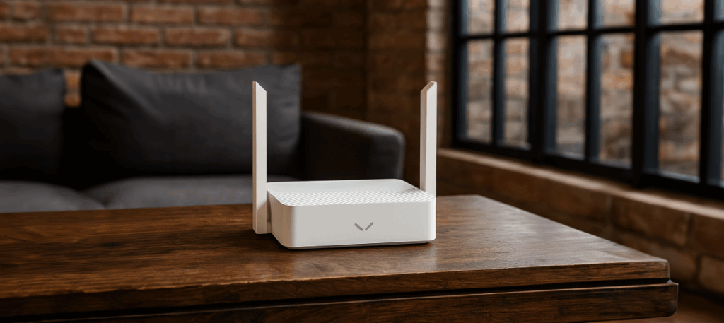 Router Cudy WR1200E w salonie