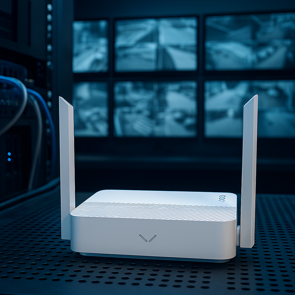 Router Cudy WR1200E w centrum monitoringu