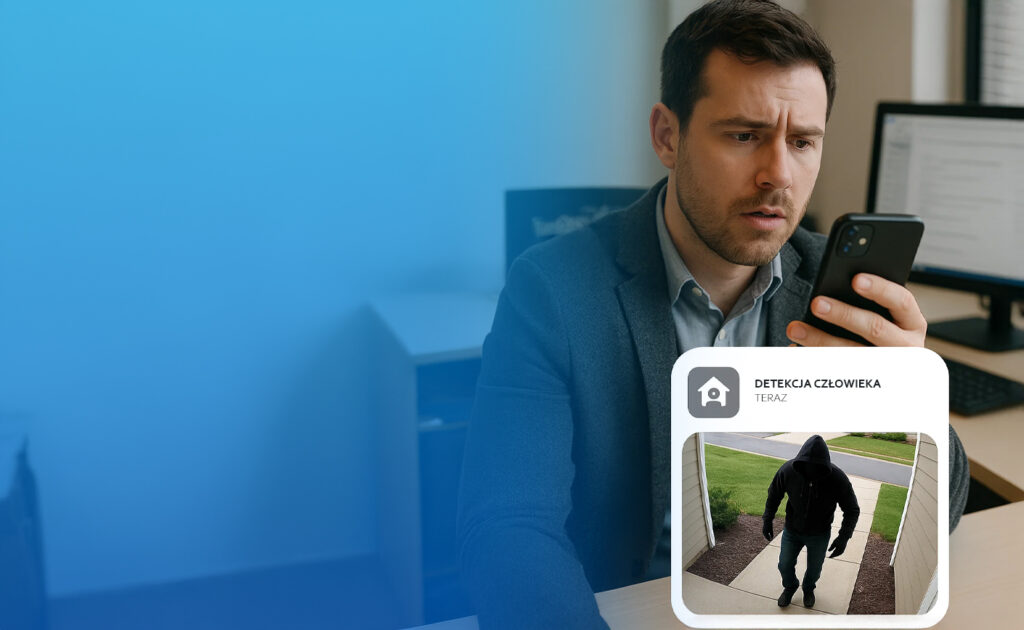 Aplikacja do kamer na smartfona w ręku mężczyzny