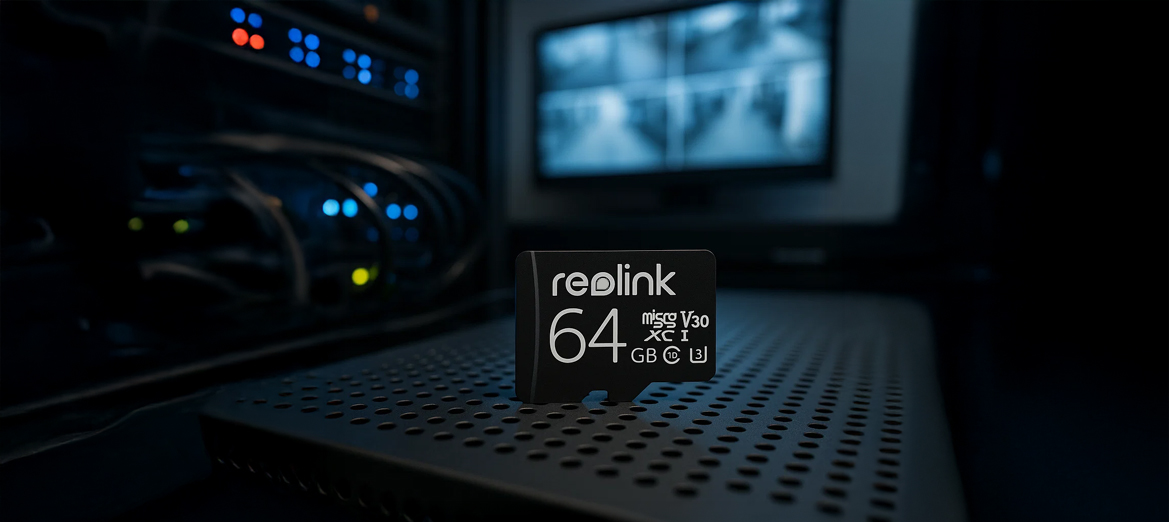 Karta pamięci 64GB Reolink w centrum monitoringu