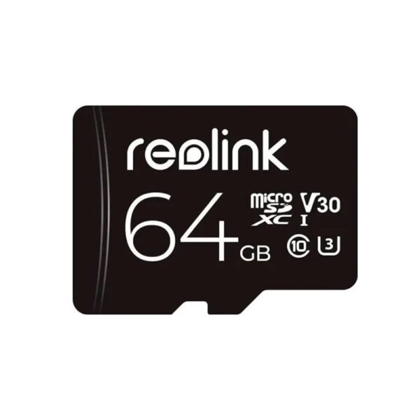 Karta pamięci 64GB Reolink na białym tle