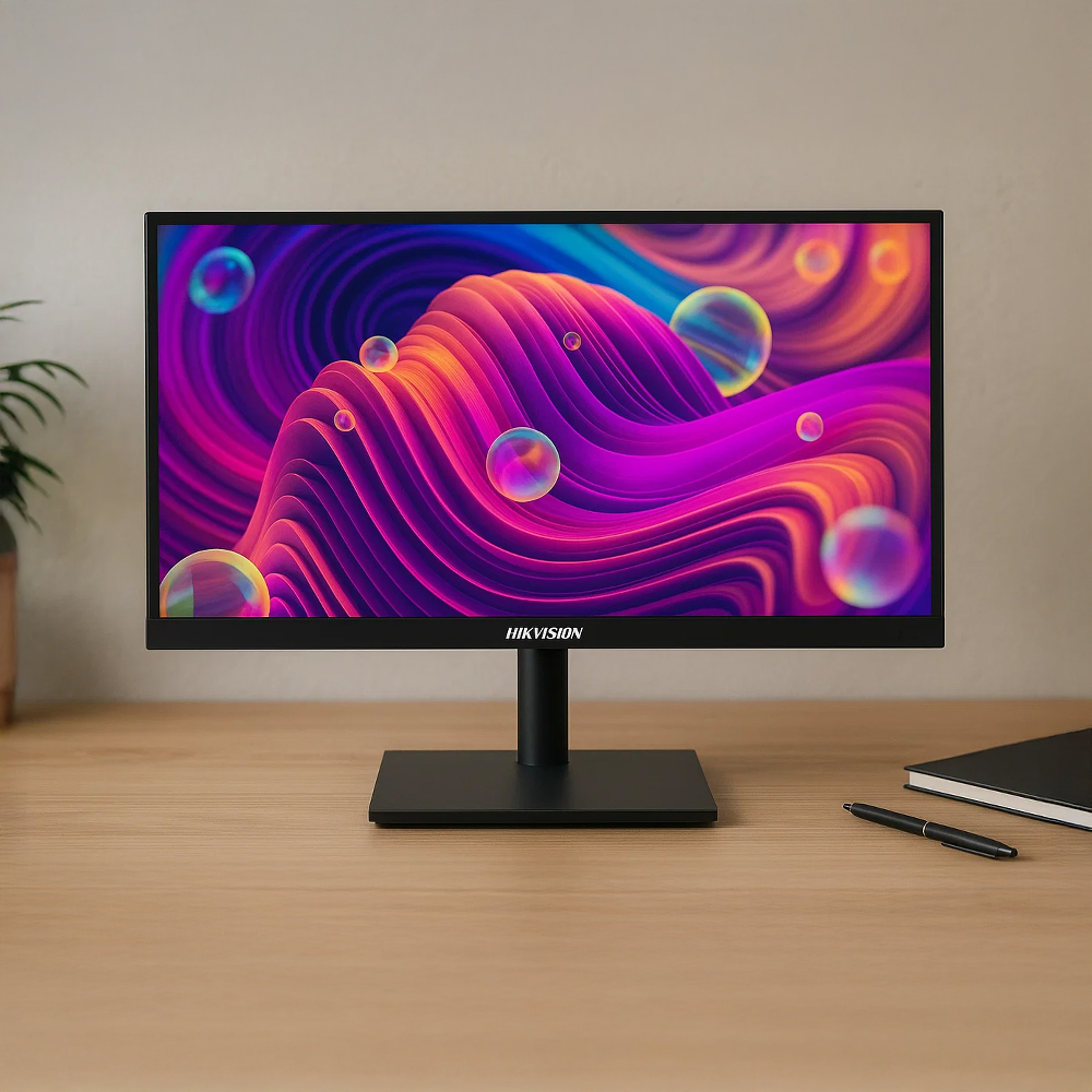 Monitor Hikvision 21.5" DS-D5022F2-1V2S FHD 100 Hz na biurku
