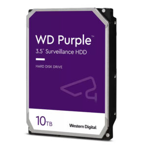 Dysk twardy WD Purple 10TB na białym tle