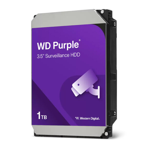 Dysk twardy WD Purple 1TB na białym tle