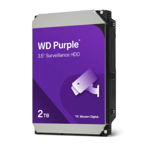 Dysk twardy WD Purple 2TB na białym tle