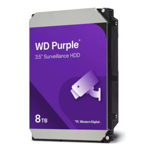 Dysk twardy WD Purple 8TB na białym tle