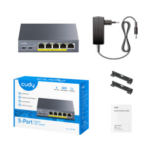 Switch PoE Cudy GS105P zestaw