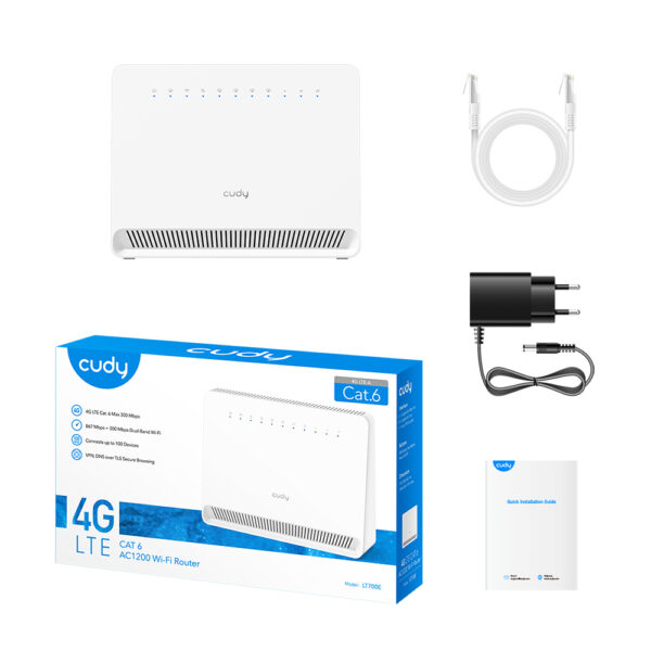 Router Cudy LT700E zestaw