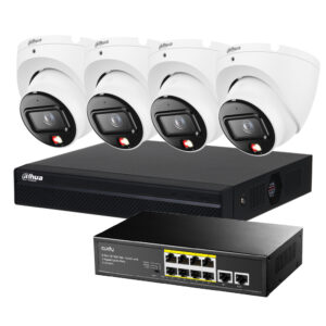 Zestaw monitoringu IP PoE Dahua 4 kamery wraz z rejestratorem
