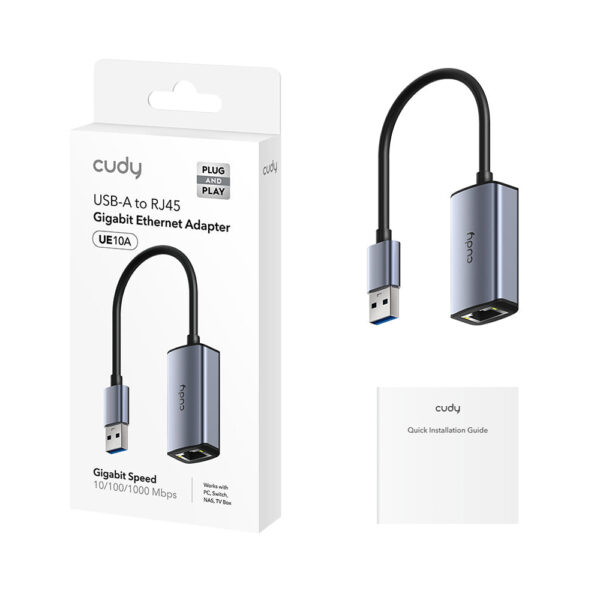 Adapter USB-A Cudy UE10A zestaw