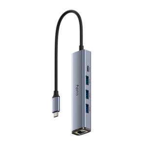 Hub USB-C Cudy UH605 na białym tle