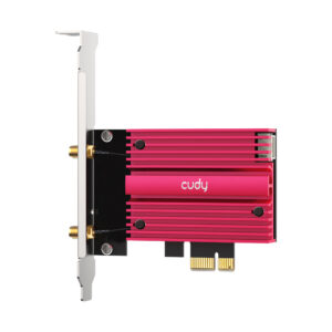Adapter Wi-Fi 7 i Bluetooth Cudy WE9300S zwrócony w prawą stronę