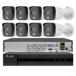 Zestaw monitoringu analogowy HiLook 8 kamer 8MPx
