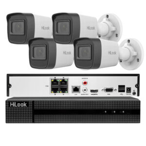 Zestaw monitoringu IP PoE HiLook 4 kamery 4MPx