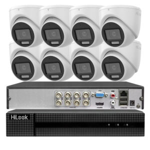 Zestaw monitoringu analogowy HiLook 8 kamer 8MPx