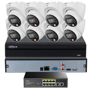 Zestaw monitoringu IP PoE Dahua 8 kamer 8MPx IPC-HDW1839T-A-IL-0280B-S6