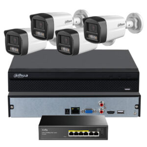 Zestaw monitoringu IP PoE Dahua 4 kamery 4MPx IPC-HFW1439TL1-A-IL