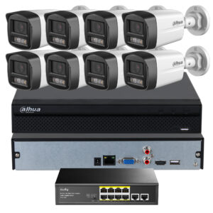 Zestaw monitoringu IP PoE Dahua 8 kamer 4MPx IPC-HFW1439TL1-A-IL