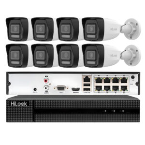 Zestaw monitoringu IP PoE HiLook 8 kamer 6MPx IPCAM-B6-30DL