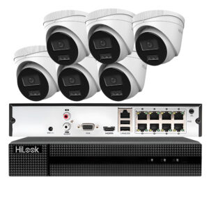 Zestaw monitoringu IP PoE HiLook 6 kamer 2MPx IPCAM-T2-30DL