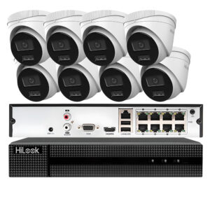 Zestaw monitoringu IP PoE HiLook 8 kamer 2MPx IPCAM-T2-30DL