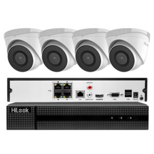 Zestaw monitoringu IP PoE HiLook 4 kamery 2MPx