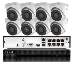 Zestaw monitoringu IP PoE HiLook 8 kamer 2MPx
