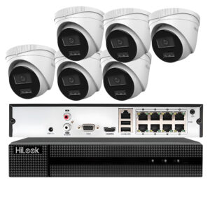 Zestaw monitoringu IP PoE HiLook 6 kamer 6MPx